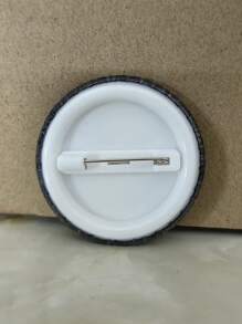 1 件 4.4 厘米/1.73 英寸图案徽章胸针、女士别针、纽扣翻领别针，适合固定在衣服、包、背包上，是送给朋友和家人的有趣礼物