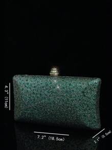 RCRK Túi cầm tay đính đá Rhinestone thời trang và thanh lịch, thích hợp cho tiệc tối, tiệc Gala, lễ cưới - màu xanh lá - Xem 2