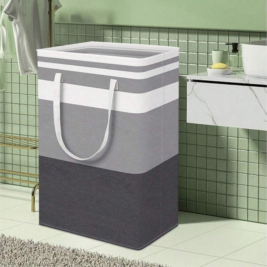 1 szt. 100L Wodoodporny Kosz Na Pranie, Składany Kosz Do Przechowywania Ubrań i Różnych Przedmiotów, Minimalistyczny Design