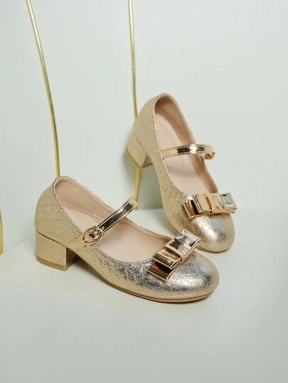 New Arrival Classic Fashion Champagne Color Soft Leather Heeled Shoes, Autumn