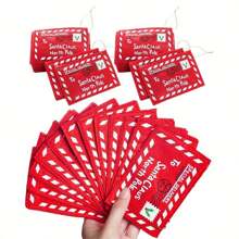 1pc Christmas Non-Woven Fabric Envelope Christmas Tree Decoration Pendant, Can Hold Candy, Christmas Greeting Card Bag, Christmas - Multicolor - View 3