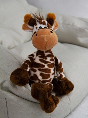1 pezzo Carino pupazzo di peluche di giraffa, bambolotto della giungla di 30 cm di dimensione media, animale imbottito, giraffa morbida e avvolgente, perfetto come regalo per amici, appassionati o decorazione domestica natalizia, regalo di compleanno, regalo natalizio, regalo di Ognissanti