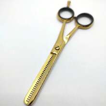 Gold Scissors - Thinning '5.5' Inches - Cheema International - Vàng - Xem 1