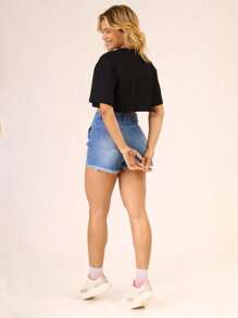 Women Tops - 黑色,米色和棕色 - 查看 8