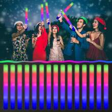 12PCS/36PCS/52PCS/102PCSColored Sponge Glow Sticks Wholesale With 3 Modes Color Flashing, Party Glow Sticks For Wedding, Carnival, Concert, Party, New Year, Christmas Party, Valentine's Day Party, Bachelor Party - Nhiều màu - Xem 7