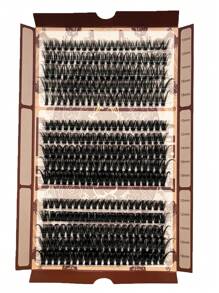 15 Rows C/D Curl 300 Clusters 60+70+80D Individual Lash 10-18mm Mixed Length Fluffy Warm Fusion Individual Lash 0.05/0.07 Lash Extension Wispy DIY Beginner Lash Extension Flare False Lashes Mink Eyelashes Self Lash Extension Synthetic Mink Lashes - 黑色 - 查看 8