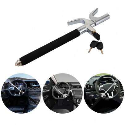  Futchoy Volant universel en forme de U Serrure de voiture Volant Griffe Voiture antivol
