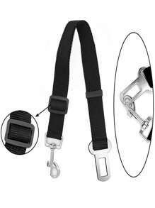 1 pieza Cinturón de seguridad para mascotas, Correa retráctil para perros, Correa para mascotas con hebilla para pecho y espalda, Cinturón de seguridad para automóvil, Cinturones resistentes y duraderos para arnés de automóvil para perros, mascotas medianas y grandes