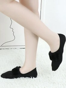 1/3 أزواج جوارب رياضية وجوارب اليوغا الفاخرة للنساء، جوارب خفية اللون الصلب مع زخرفة فاخرة، عصرية وشاملة، مريحة - متعدد الألوان - مشاهدة 5