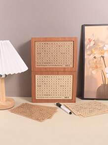 1pc Ống heo đất bằng gỗ cổ điển - Hộp đựng tiền mặt phong cách tối giản có khe đựng tiền xu, Đồ trang trí bàn làm việc, đồ thủ công bằng gỗ, đồ gia dụng (Kèm 8 miếng dán thay thế) - Nhiều màu - Xem 9