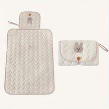 2026 New Diaper Changing Pad: Double-Sided Diaper Pad, Multifunctional Seam Nap Mat, Foldable With Hanging Strap - Rice - View 7