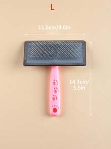 1入組爪子細節寵物梳子 - 粉色 - 查看 4