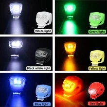 1pc 5ª geração de silicone sapo luz de bicicleta, luz frontal LED para ciclismo noite passeio aviso luz de segurança, acessórios de bicicleta
