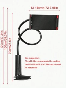 [Hot Selling] 360° Rotating Tablet Phone Stand, Spiral Base Slouchy Phone Holder, Bed Slouchy Bracket For Tablet Phone Stand, 120cm Compatible With IPhone, Android Phone, Gift For Birthday, Family, Friends 360 Degree Rotating, Bed Slouchy Stand