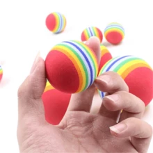 10 quả bóng golf xốp, 42mm/1,65 inch, bóng mềm luyện tập chơi golf bằng xốp EVA Rainbow - Nhiều màu - Xem 8