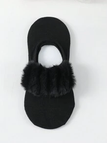 1/3 أزواج جوارب رياضية وجوارب اليوغا الفاخرة للنساء، جوارب خفية اللون الصلب مع زخرفة فاخرة، عصرية وشاملة، مريحة - متعدد الألوان - مشاهدة 8