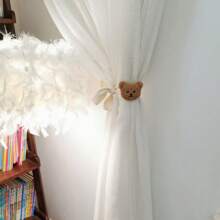 1 cái/2 cái Dây buộc rèm cửa thiết kế hình chú sư tử nhỏ dễ thương, trang trí phòng trẻ em, dây buộc màn chống muỗi, dây buộc rèm cửa/cửa sổ, dây buộc màn che nắng màu cà phê - Nhiều màu - Xem 11