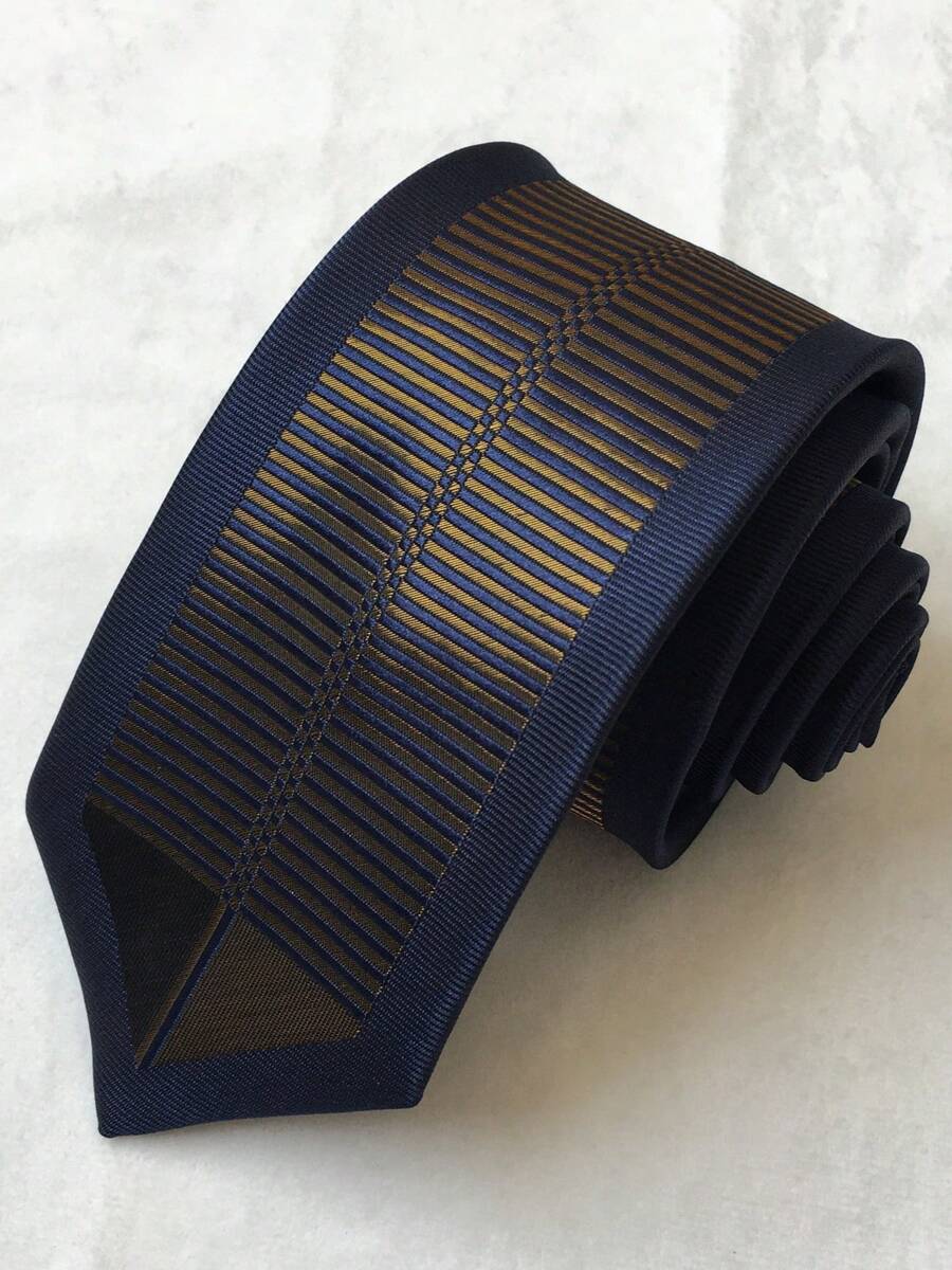 Men's 3D Slim Ties With Shine - 藏蓝色 - 查看 1