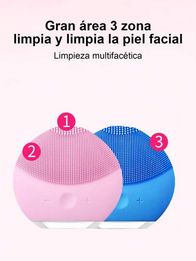 Limpiador facial , foreo, maquina de masajeador y limpiador facil ,Aspiradora facial eléctrica, masajeador, limpiador de poros mediante vibración, aspiradora facial eléctrica por ultrasonidos, limpiador facial inalámbrico, resistente al agua, hecho de silicona, cepillo facial para limpiar poros, aparato de belleza y masaje con función de infusión