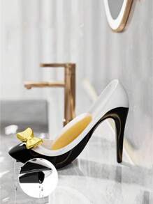 1 件防滑奢华高跟鞋形肥皂盒带吸盘，多功能浴室配件 - 彩色 - 查看 4