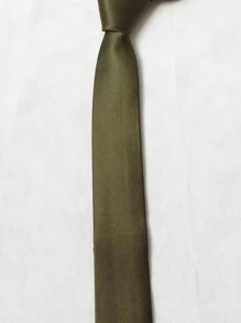 Casual Men's Ties, Perfect For Gifting To Friends(5.5cm) - 橄欖綠 - 查看 2