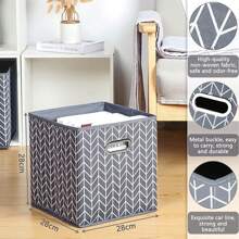 Folding Storage Boxes In The Shape Of A Folding Cube With Metal Buttonholes Folding Storage Boxes In The Shape Of A Folding Cube,Baske,Bathroom,Basket Gift,Basket,Baskets,Box,White Bin,Korb,Gift,Storage Basket,Basket Cheap,Cute Basket For Gifts,Knitted Basket,Bin Organizer,Gift Basket For Women,Black Laundry Basket,Clothes Basket Storage,Mesh Basket,Room Storage,Home Organization,Home Tools,Pasta Strainer,Sink,Basin,Wash Basin - Grey - View 4