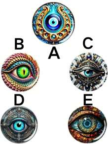 1 Móc khóa hợp kim kẽm cổ điển có logo hình con mắt đẹp bí ẩn, 5 kiểu dáng để lựa chọn, món quà độc đáo cho bạn bè và gia đình - Nhiều màu - Xem 8