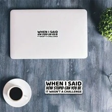 1PC, Miếng dán quà tặng sáng tạo bằng nhựa vinyl chống thấm nước ngoài trời có thể tháo rời 3 inch tự hạ thấp bản thân, phù hợp với mọi bề mặt nhẵn của máy tính xách tay, máy tính bảng, ốp lưng điện thoại di động, nhật ký, sổ kế hoạch, bàn làm việc - Nhiều màu - Xem 9
