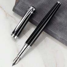1 pièce de stylo plume de marque haut de gamme en métal pour homme d'affaires, cadeau de bureau, stylo d'écriture