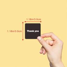 300pcs Simple Black And White Gratitude Stickers Cake Baking Decoration Stickers Gift Packaging Sealing Stickers Handmade Gratitude Labels Back To School