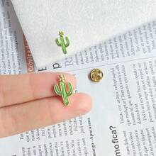 可爱创意仙人掌胸针，女士服装及包袋装饰，清新花卉设计 - 仙人掌胸針 - 查看 4