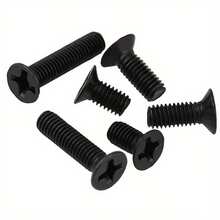 250pcs/500pcs Small Computer Screws Assortment Kit, Black Tiny Eyeglass Screws M2 M2.5 M3, PC & Laptop SSD Hard Drive CPU Cooler Screw, M.2 Electronic Screw Set. - Black - View 2