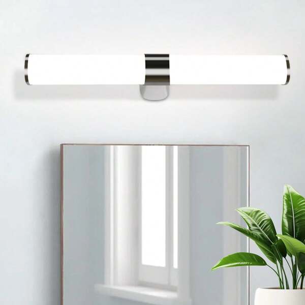 ZMH LED Spiegelleuchte Bad Spiegellampe - Schwarz/Chrom Wandlampe Badezimmer 8/15W Badleuchte Wand Wasserdicht IP44 Wandleuchte Neutralweiß 4000K Badlampe schminklicht für Badschrank Schminktisch - 40/60CM