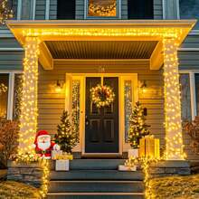 KBO JMEXSUSS 168FT 600 LED String Lights Outdoor Indoor Christmas String Lights Plug In Warm White Tree Lights For Outside Bedroom Wedding Party Holiday Classroom Decorations - Yellow - View 3