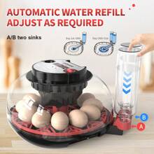 WONEEGG Egg Incubator For Hatching Chicks, Automatic Egg Turner Holds 12 Eggs, Smart Incubator 360° Clear Window With Temperature Display Egg Candler For Small Poultry Chickens Ducks Quails Eggs - US A Type Plug(110-127V) - View 4