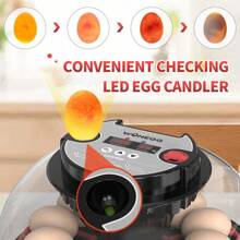 WONEEGG Egg Incubator For Hatching Chicks, Automatic Egg Turner Holds 12 Eggs, Smart Incubator 360° Clear Window With Temperature Display Egg Candler For Small Poultry Chickens Ducks Quails Eggs - US A Type Plug(110-127V) - View 7