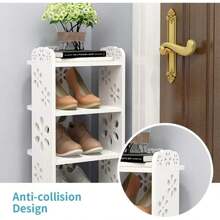 Shoe Rack Shoe Cabinet Storage Rack Bookshelf Shoe Organizer Free Standing Display Rack In Home Corridor Hallway And Corner - 8 Tier - View 4