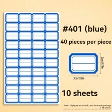 400 nhãn nhà bếp chống thấm nước có thể tái sử dụng - Thiết kế lượn sóng, thích hợp cho lọ, hộp đựng và hộp đựng gia vị - Nhiều màu - Xem 10