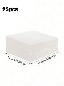 25pcs Anti-Mite, Anti-Dyeing Laundry Sheets, Washing Machine Use Dye Absorption Sheets To Prevent Clothes From Color Transfer - White - View 6