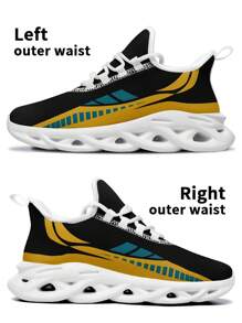 Baskets de football de Jacksonville pour hommes, avec logo personnalisé, nom personnalisé, légères, confortables, avec semelle souple. Chaussures de tennis respirantes pour la salle de sport. Cadeau unique pour maman/papa/elle/lui/petite amie/petit ami/épouse/mari/ami