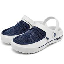 EARLDE Zuecos para hombre, zapatos de jardín, zuecos con soporte para el arco, zapatillas informales con cordones, sandalias ligeras sin cordones con parte superior transpirable