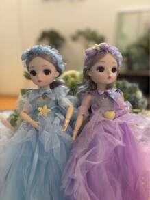 Muñeca articulada 30 cm estilo princesa - Morado - Ver 11