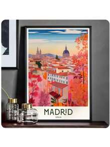 1 件无框世界旅行极简主义海报自粘艺术海报白皮书印刷品海报艺术品美学艺术壁画 - 彩色 - 查看 4