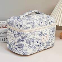 3Pcs Quilted Makeup Bag Set Floral Cosmetic Bag Aesthetic Toiletry Travel Organizer Bag Gift For Women Girls Storage Makeup Organizer Makeup Case Travel Bag For Suitcase Overnight Bag Gym Bag Duffle Bag Weekend Bag Duffel Bag For Luggage Carry On Bag College Bag Luggage Bags Weekender Bag Hospital Bag Holiday Winter Bag For School School Accessories School Stuff