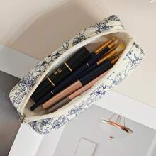 3Pcs Quilted Makeup Bag Set Floral Cosmetic Bag Aesthetic Toiletry Travel Organizer Bag Gift For Women Girls Storage Makeup Organizer Makeup Case Travel Bag For Suitcase Overnight Bag Gym Bag Duffle Bag Weekend Bag Duffel Bag For Luggage Carry On Bag College Bag Luggage Bags Weekender Bag Hospital Bag Holiday Winter Bag For School School Accessories School Stuff