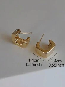 Pendientes de botón minimalista