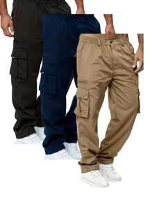 Men's Lightweight Cargo Pants Suit Set - Multicolor - View 1