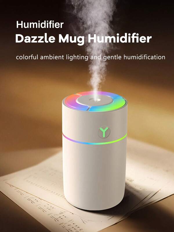 Diffusore di oli essenziali da 230 ml di alta qualità, umidificatore a spruzzo di oli profumati 5 in 1 a ultrasuoni, umidificatore per aromaterapia a freddo USB per casa, con timer e interruttore di spegnimento automatico di sicurezza, 7 luci a LED che cambiano colore, set di 5 tipi di oli essenziali, nero e bianco opzionali, adatto per soggiorno, camera da letto, bagno, piante, asilo nido, ufficio, stanza grande, da usare con la presa