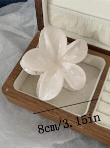 2/1 pieza Clips para el cabello con forma de flor para mujeres, tamaño 8cm/3.15 pulgadas, Clips para el cabello con flores de moda, Pinzas para el cabello/Pinzas de garra, Pinzas para el cabello, Pinzas para el cabello, Pinzas para el cabello, Accesorios de playa