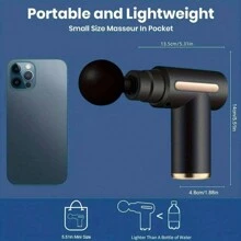 MuscleSoothe - Electric Fascia Massage Gun With Replaceable Head, Powerful Deep Tissue Percussion Device, Portable Handheld Device For Immediate Pain Relief - Perfect For Exercise And Gym Recovery